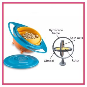 ظرف غذا معلق 360 درجه کودک Universal Gyro Bowl